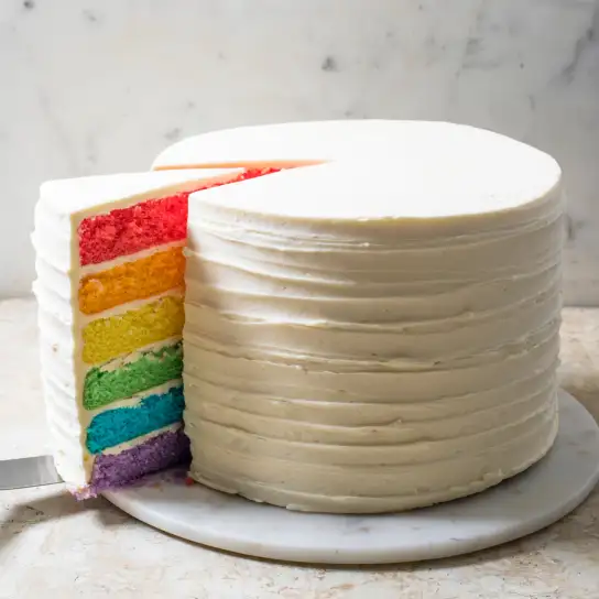 Rainbow Explosion Cake