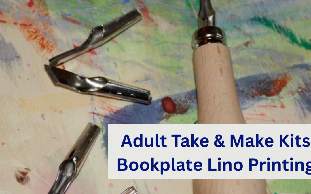 Adult Take & Make Kits ~ Bookplate Lino Prints