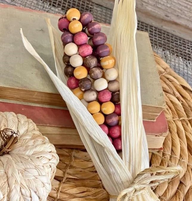 West Branch Adult Take and Make Craft Kits –  Beaded Ornamental Corn Décor