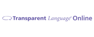 Transparent language logo