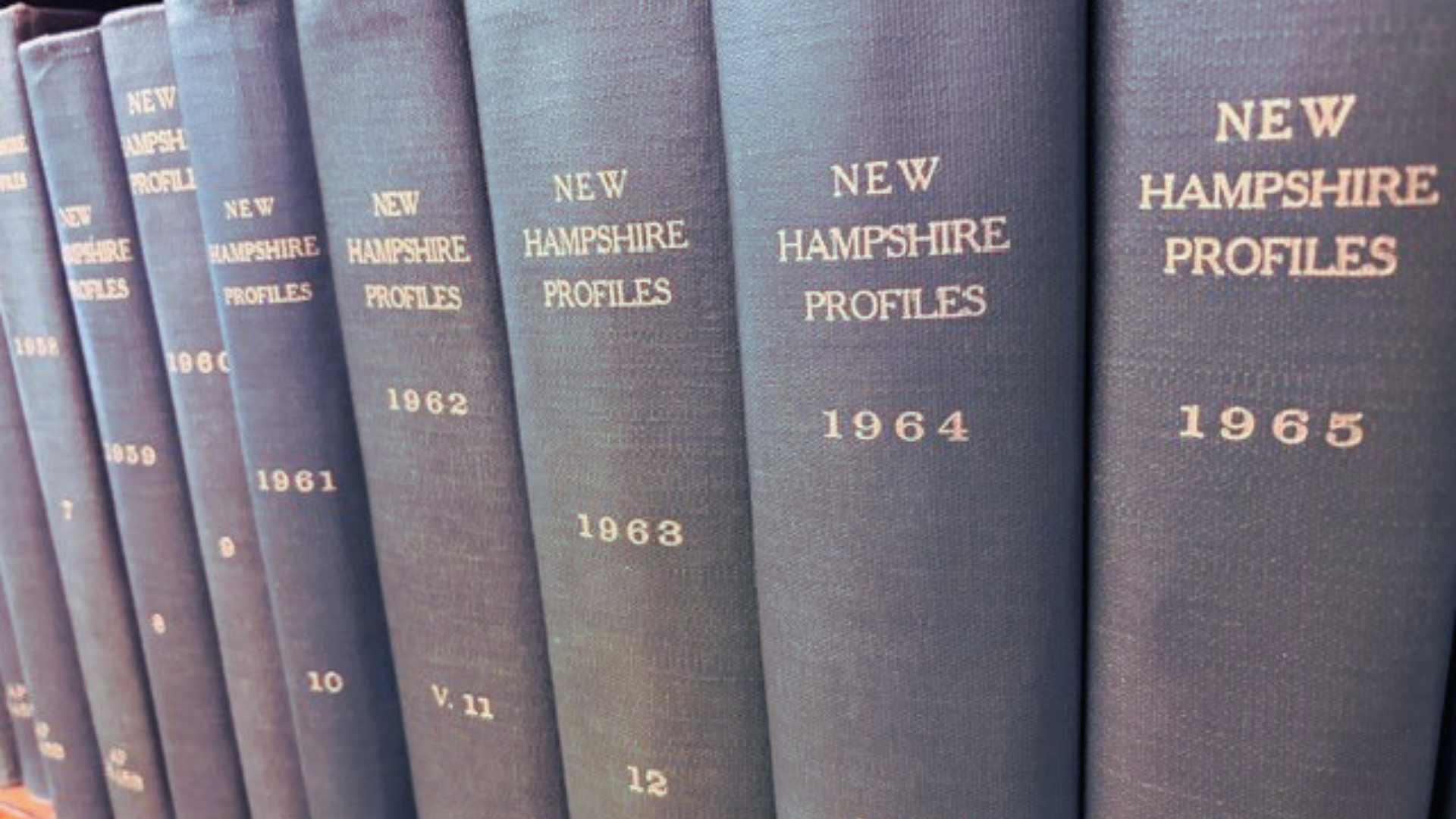 nh profiles several of the New Hampshire Profiles bound volumes